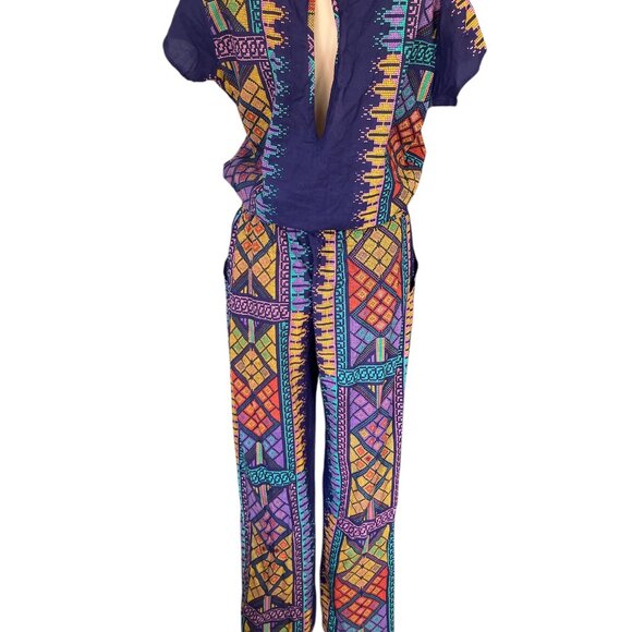 Noe & Zoe Geometric Size M/L Jumpsuit - Picture 3 of 10